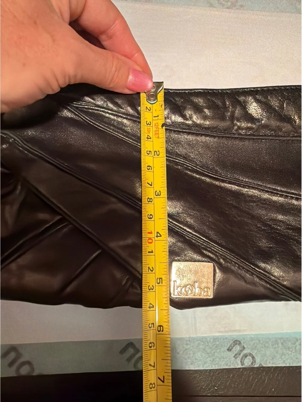 Kooba Black Italian Leather Clutch *EUC* $299+tax retail